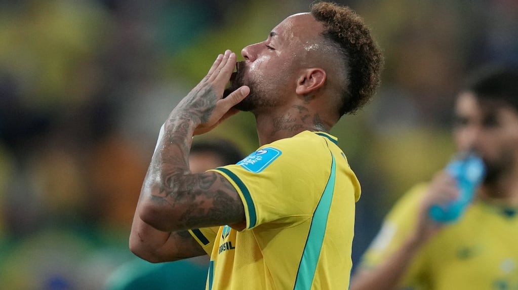 Neymar celebrando su regreso a la selección brasileña en el Mundial 2026