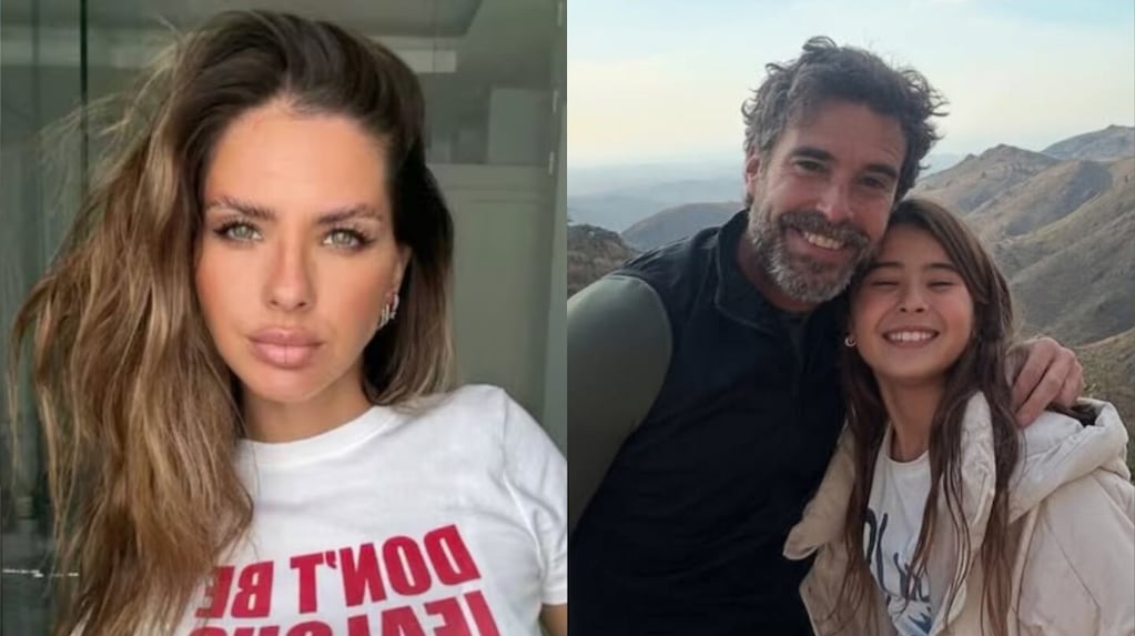 Nicolás Cabré y su hija Rufina en el Día del Padre