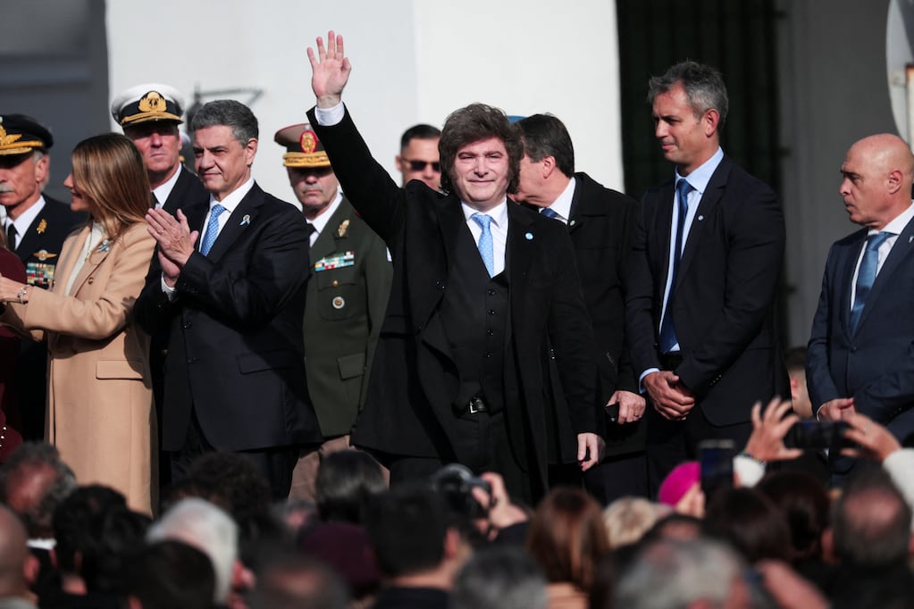 Javier Milei en un evento oficial