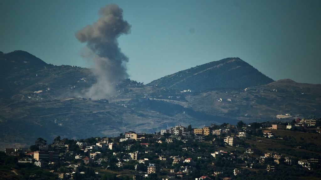 Bombardeo israelí en el sur de Líbano