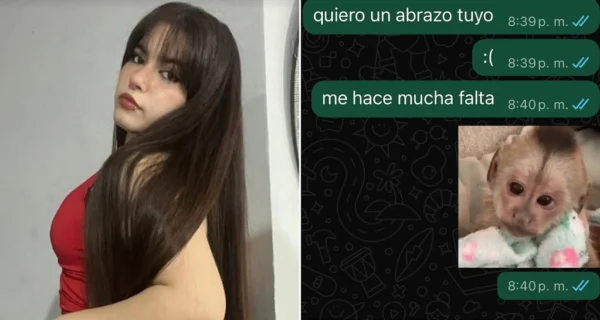 Captura de pantalla de una conversación de WhatsApp durante el Mundial 2026