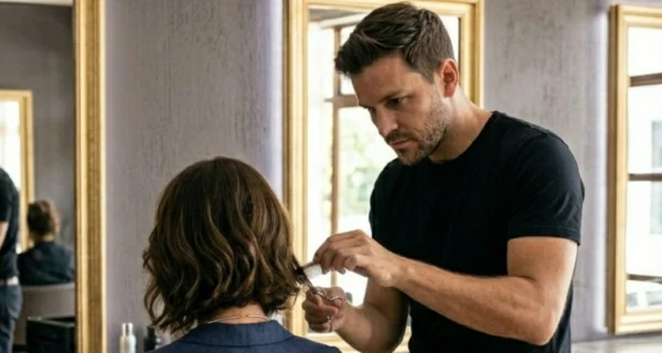 Mujer con corte Long Bob
