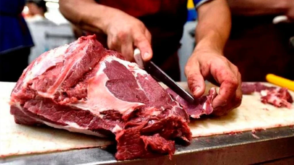 Carne vacuna en un mercado argentino
