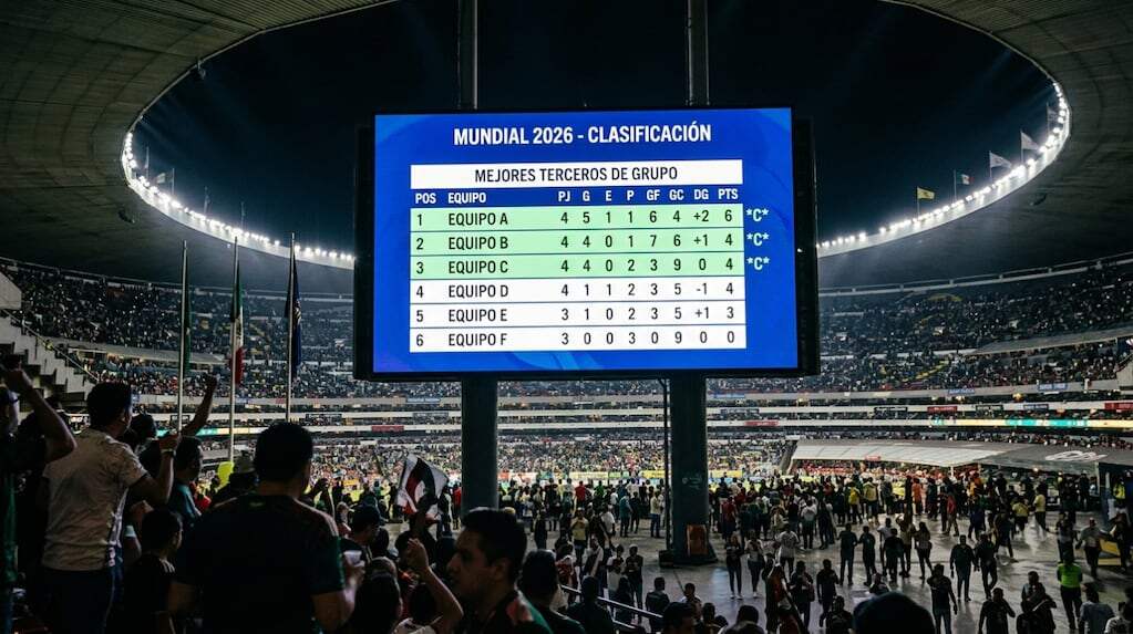 Tabla de los mejores terceros del Mundial 2026