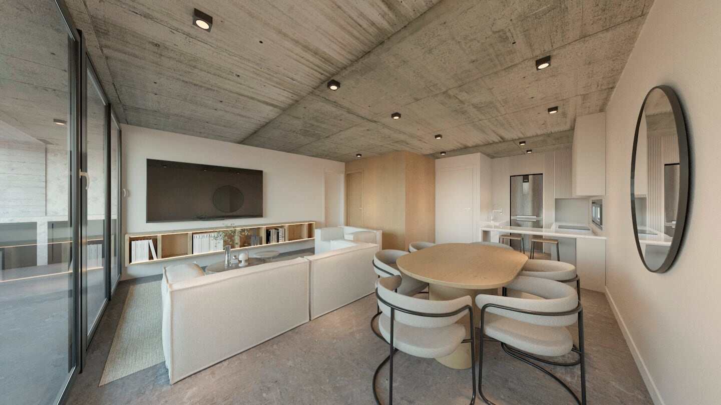 Interior moderno de un departamento en el nuevo corredor de Buenos Aires