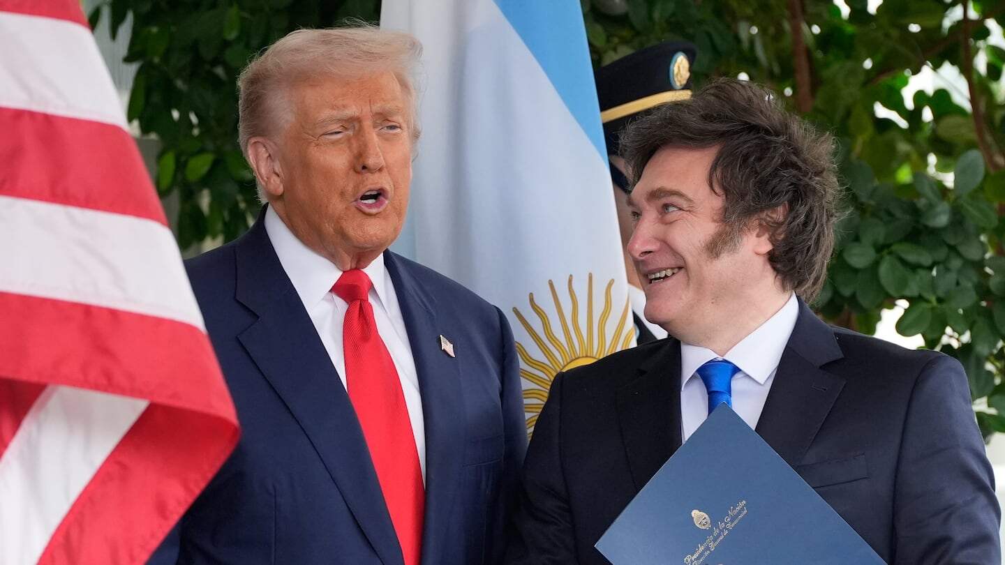 Donald Trump y Javier Milei durante un evento en Argentina