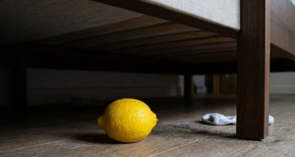 Limón colocado debajo de una cama como parte del ritual de Feng Shui