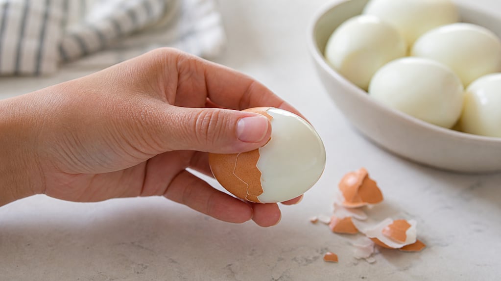 Huevos duros pelados
