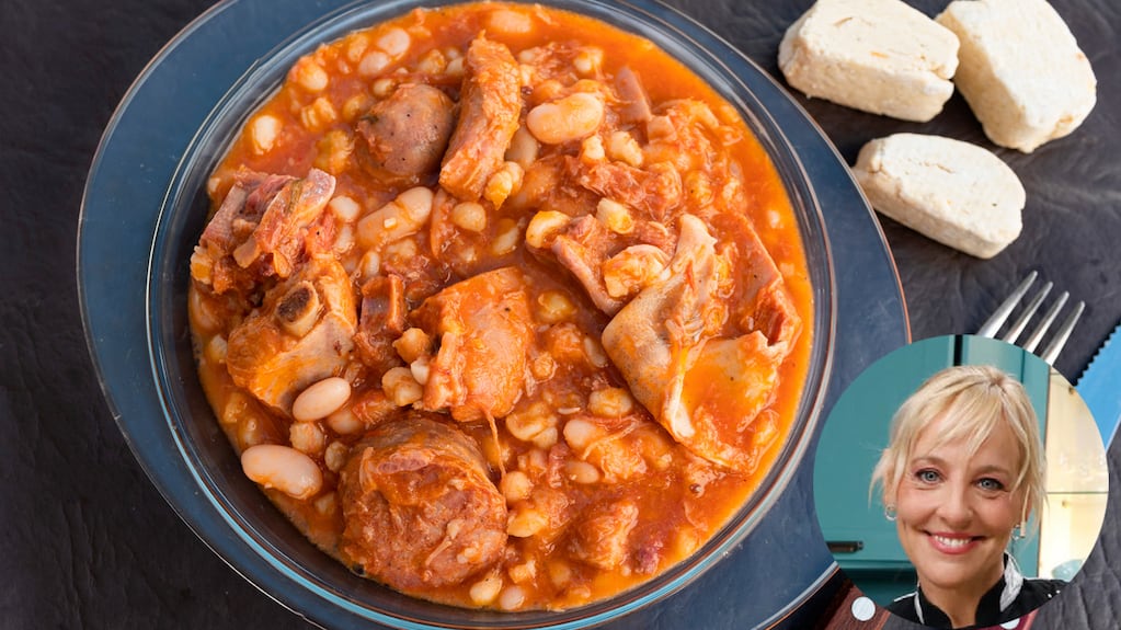 Locro tradicional argentino preparado por Jimena Monteverde