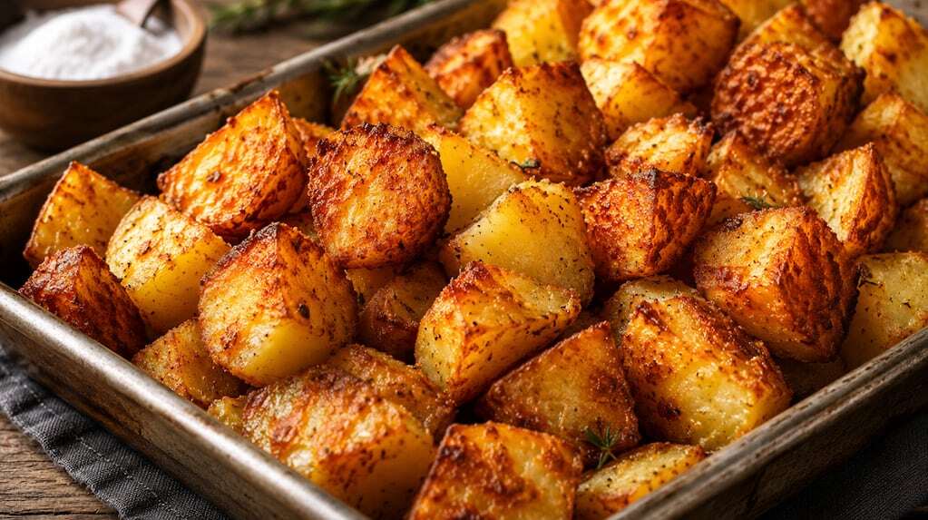 Papas al horno crujientes