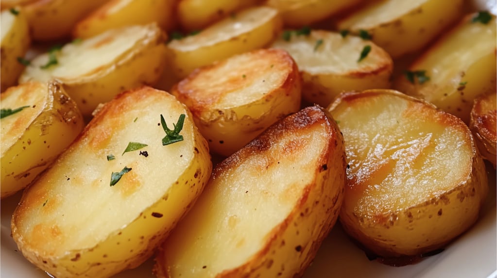 Papas al horno crujientes con sémola