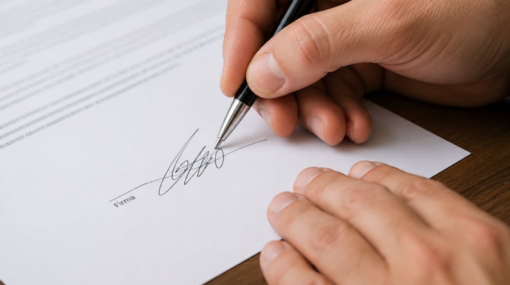 Firma con garabatos