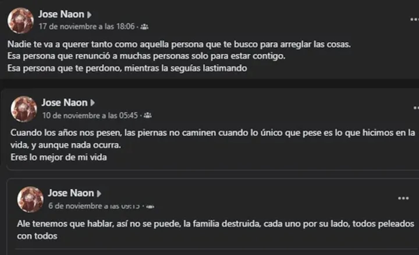 Publicación de José Naón Giménez sobre la violencia de género y su experiencia como sobreviviente