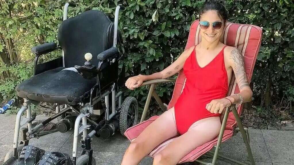 Giselle Agostino en su hogar