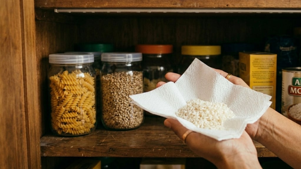 Truco del arroz en la alacena