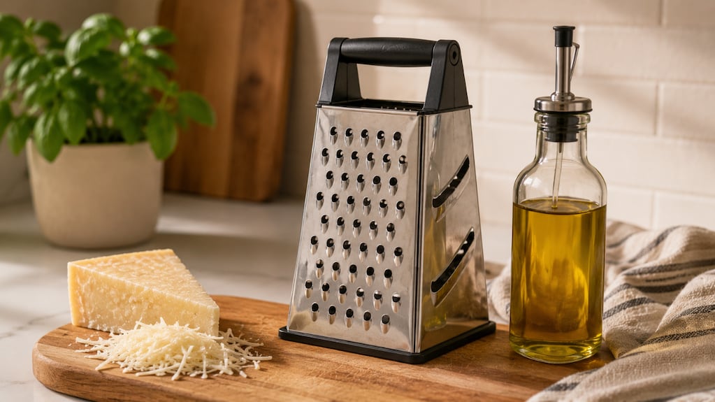 Rallador de queso con aceite