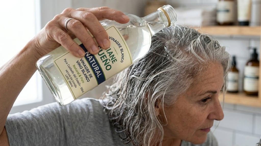 Vinagre de vino blanco como tratamiento para canas