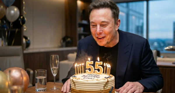 Elon Musk en su cumpleaños