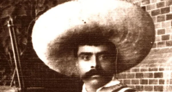 Retrato de Emiliano Zapata, líder revolucionario mexicano