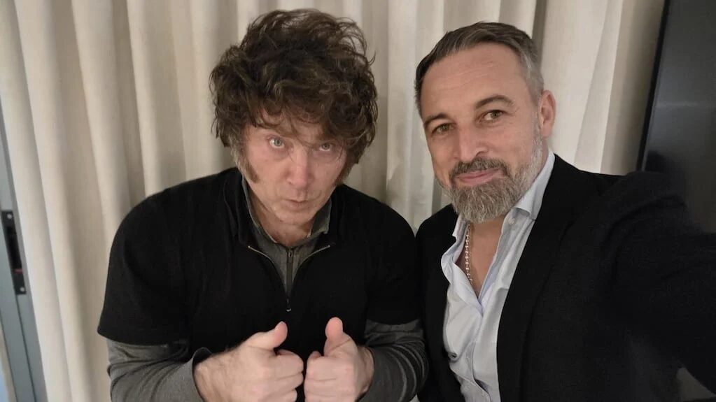Javier Milei durante su visita a España