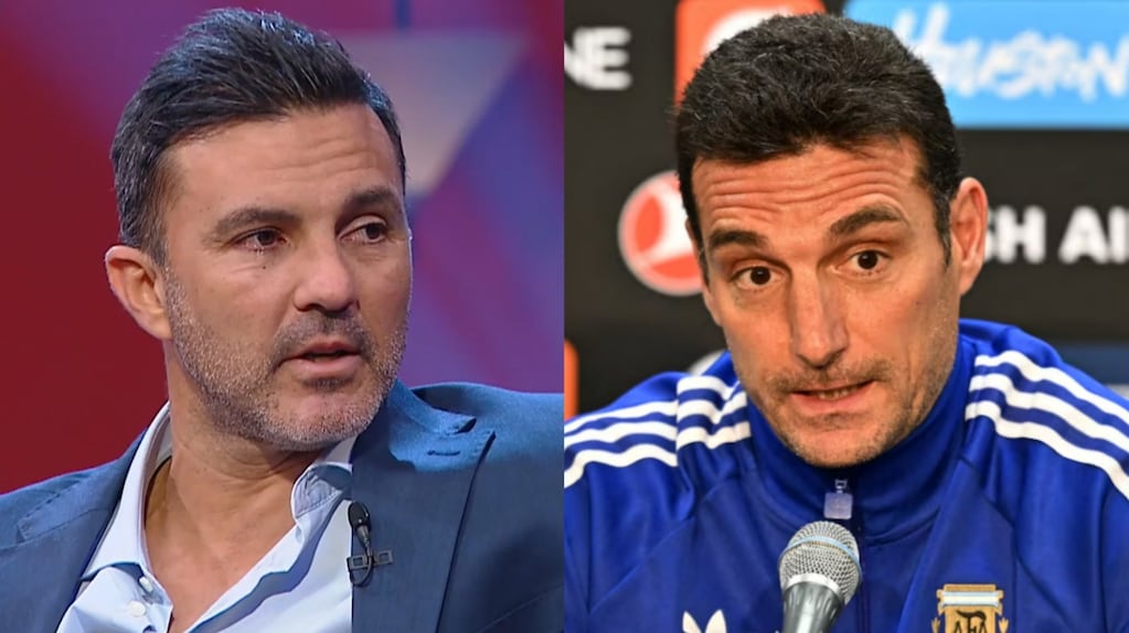 Fabián Cubero y Lionel Scaloni en su juventud