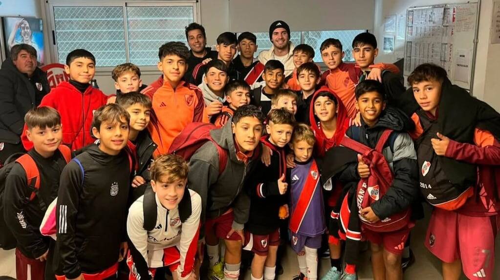 Franco Mastantuono en la Casa River