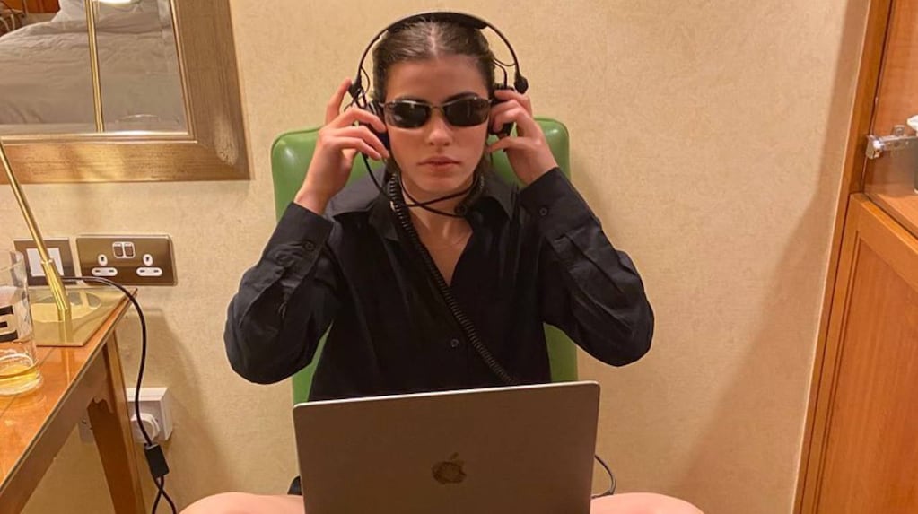 Franzizca en su presentación junto a Nina Kraviz en Buenos Aires