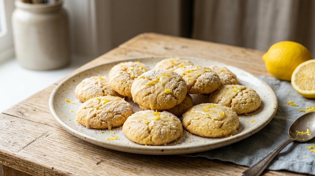 Galletitas de limón sin harina ni azúcar