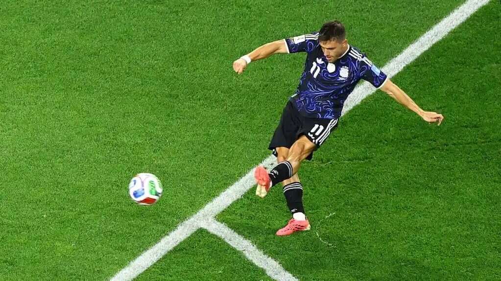 Giovani Lo Celso celebrando su gol en el Mundial 2026