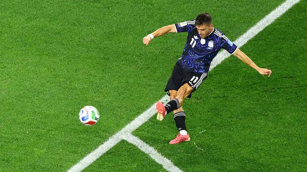 Giovani Lo Celso celebrando su gol en el Mundial 2026