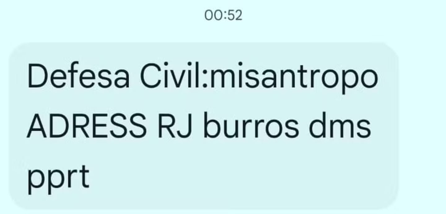 Mensaje de alerta falsa de Defensa Civil en Brasil sobre un ataque extraterrestre