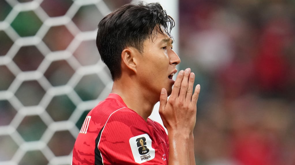 Heung-Min Son en un partido del Mundial 2026