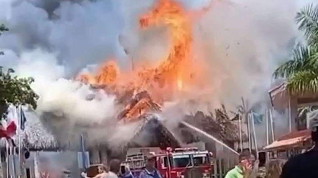 Incendio en hotel de lujo en Bayahíbe, República Dominicana