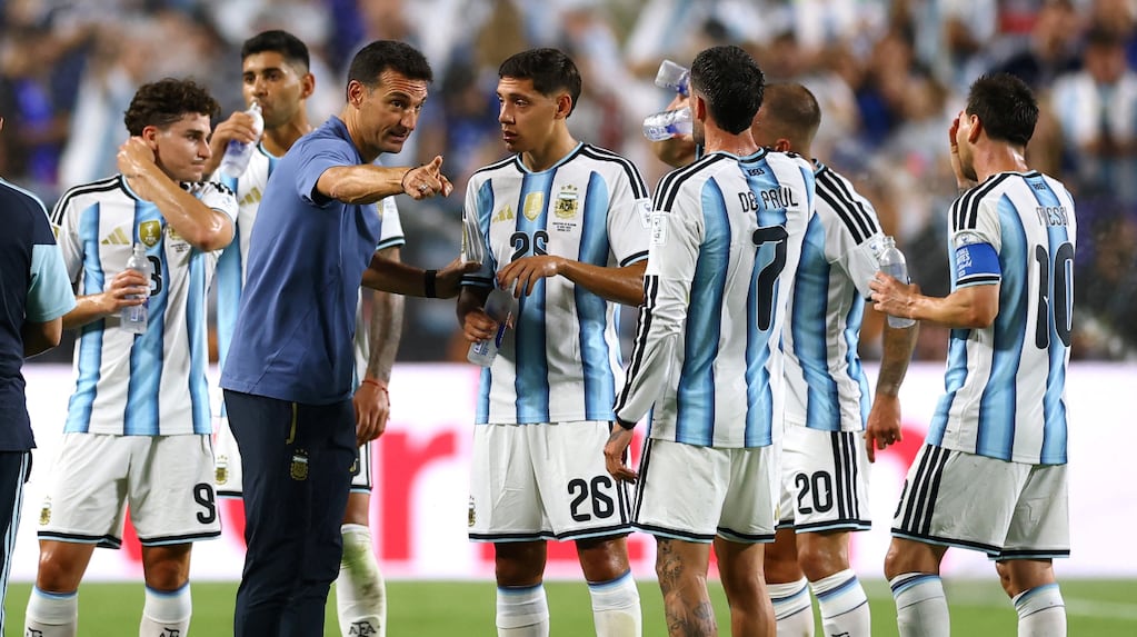 Lionel Scaloni durante el partido de Argentina en el Mundial 2026