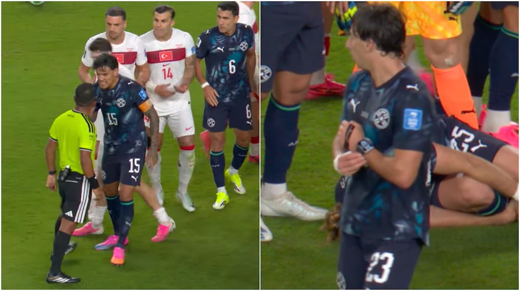 Futbolista paraguayo Matías Galarza durante el Mundial 2026