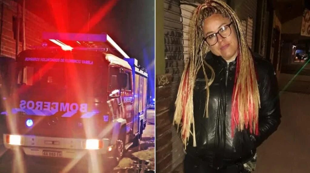 Escena del incendio en Florencio Varela donde fue hallada Ana María Soraire
