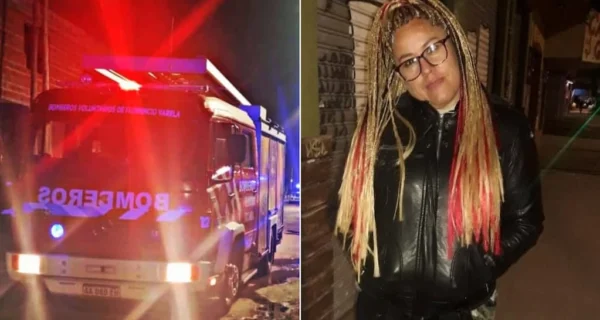 Escena del incendio en Florencio Varela donde fue hallada Ana María Soraire