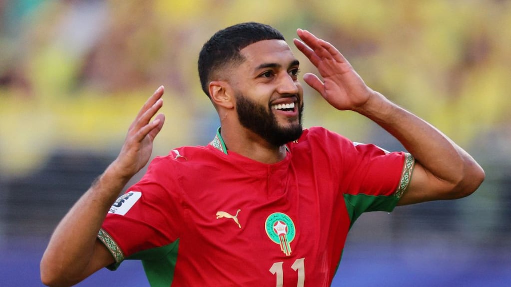Ismael Saibari durante un partido del Mundial 2026
