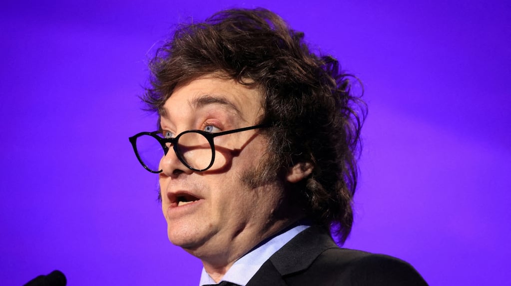 Javier Milei criticando a Florencia Peña