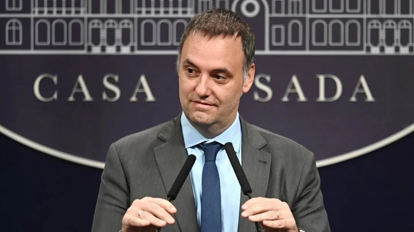 Diego Santilli durante su presentación como nuevo jefe de Gabinete en la Casa Rosada