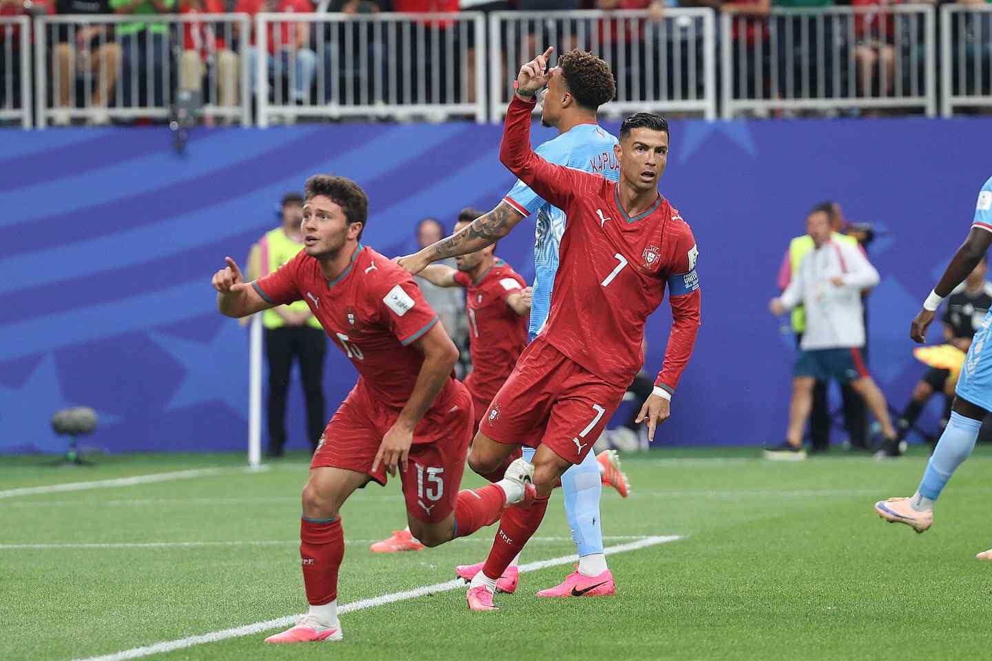 Cristiano Ronaldo celebra un gol durante un partido del Mundial 2026