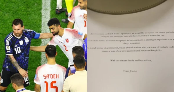 Jordania deja una carta en el vestuario tras enfrentarse a Argentina en el Mundial 2026