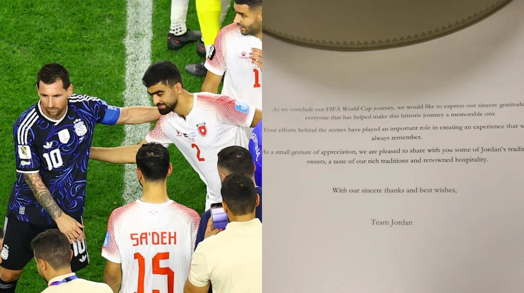 Jordania deja una carta en el vestuario tras enfrentarse a Argentina en el Mundial 2026
