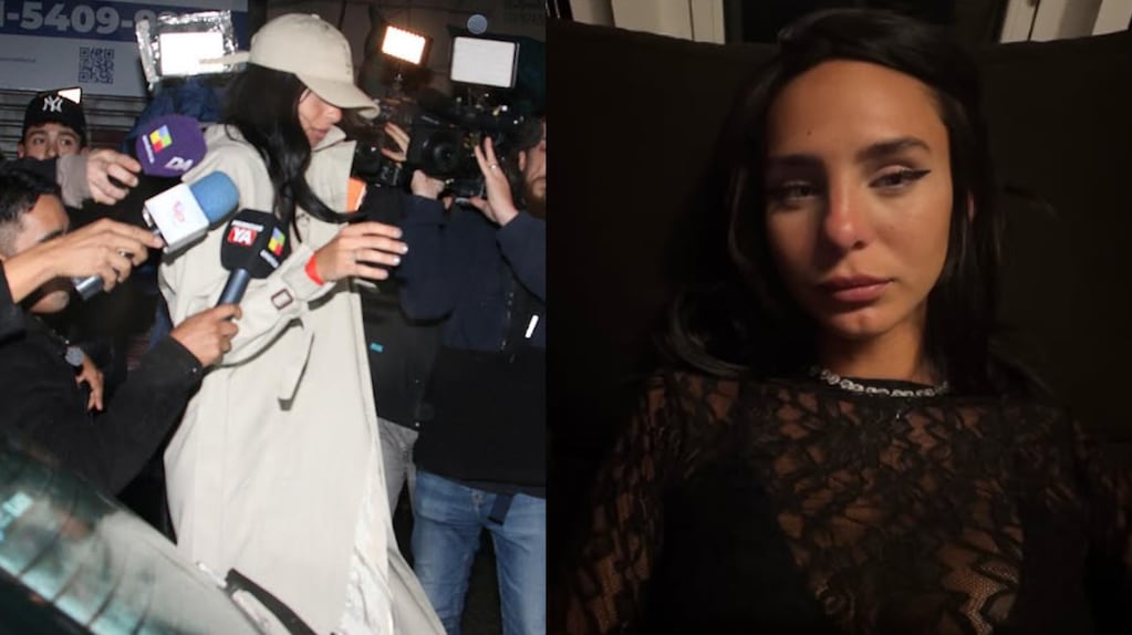 Juana Tinelli en su salida al teatro