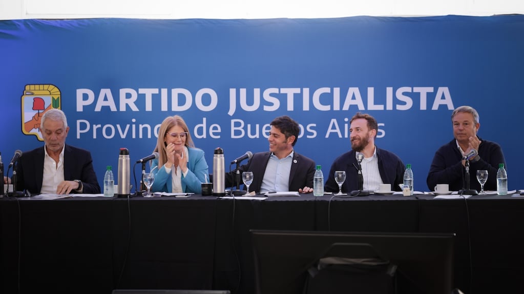 Axel Kicillof durante el lanzamiento de la campaña de afiliación al PJ
