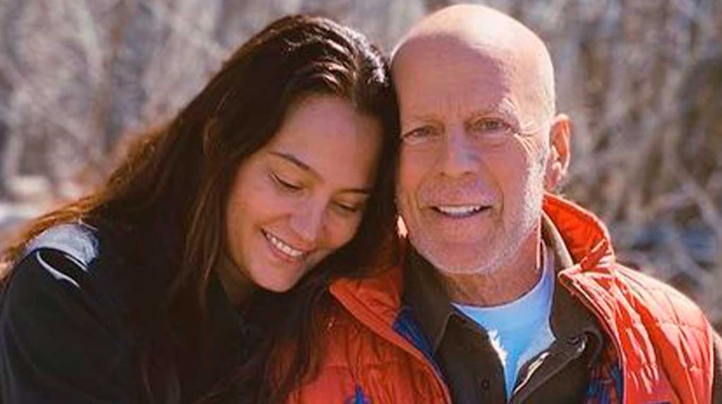 Bruce Willis con su familia en el Día del Padre