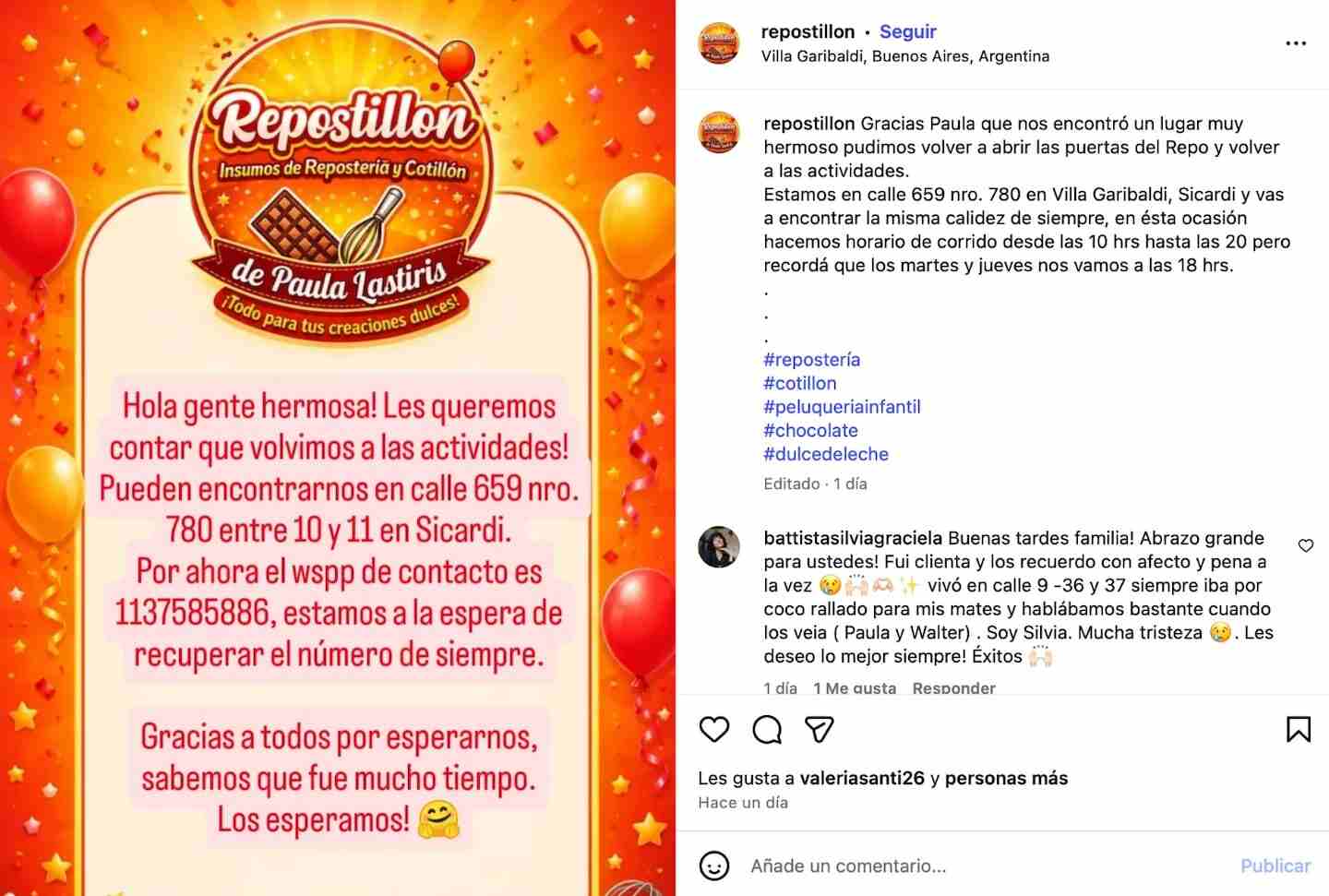 Inauguración del nuevo local de Repostillón en Parque Sicardi, La Plata