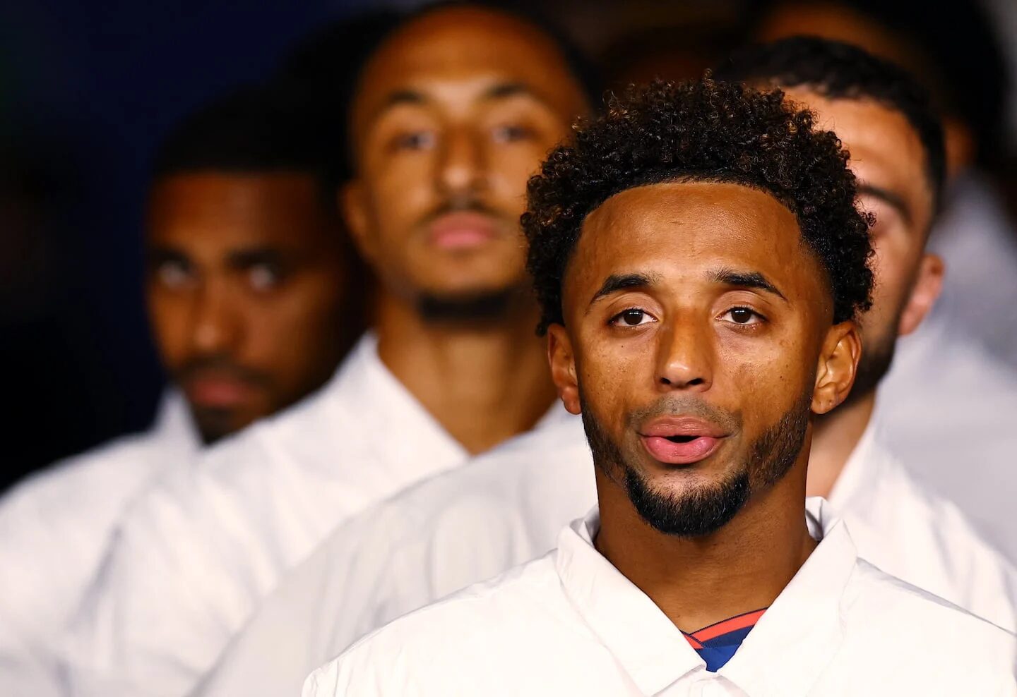 Ryan Mendes, capitán de Cabo Verde, durante una ceremonia previa al Mundial 2026