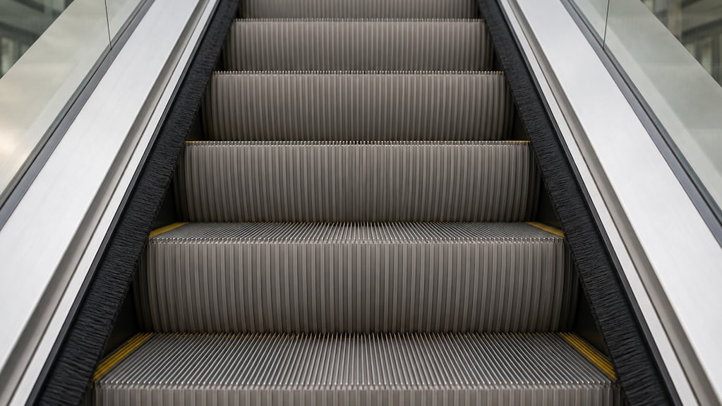 Cepillos en escaleras mecánicas