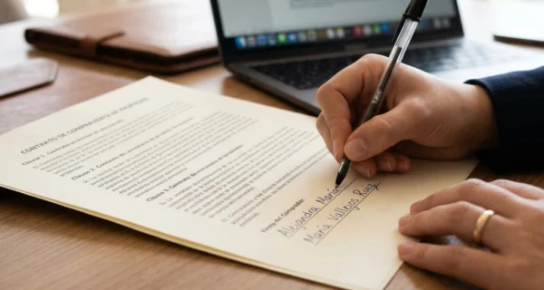 Firma de una persona con nombre completo